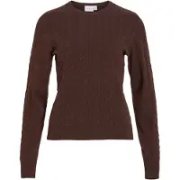 Vila Vikerry Scollo Rotondo Pullover A Maglia