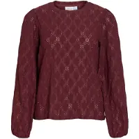Vila Viasta Round Neck Top A Maniche Lunghe