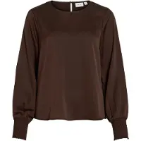 Vila Viellette Round Neck Top A Maniche Lunghe