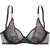 LASCANA Reggiseno oro / sambuco / nero