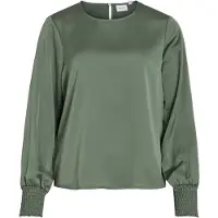 Vila Viellette Round Neck Top A Maniche Lunghe
