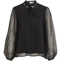 Vila Vifalia High Neck Top A Maniche Lunghe