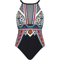 Sunflair Costume intero 'Ethno' lilla scuro / arancione / nero / bianco