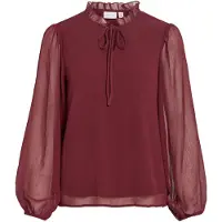 Vila Vifalia High Neck Top A Maniche Lunghe