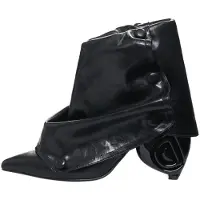 Desigual , Stivaletto con risvolto, Donna, Poliuretano, Nero, 39