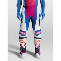 Alpinestars Pantaloni Techstar Maven 2027 White Hot Coral Blithe Blue, Taglia: 36