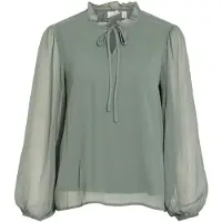 Vila Vifalia High Neck Top A Maniche Lunghe
