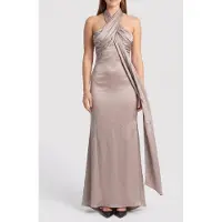 Guess Marciano GUESS Aretha Halter Knot L Velvet Taupe Taglia: 44 | Maxi abiti Outlet | Donna | Nero