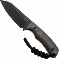 Kizer Cutlery Field Mouse 1135A1, Black CPM 3V, Camo Gold FatCarbon coltello fisso, design di Jakeb Ginsberg
