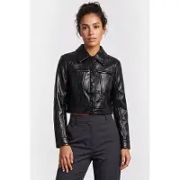And Other Stories & Other Stories Pa Clover Patent Jacket Black Taglia: 32 | Giacche di pelle Outlet | Donna | Nero