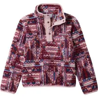 Columbia Kid's Helvetia II Printed Half Snap Fleece Pullover in pile Bambini (14-16 Years, lilla)