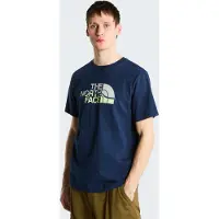 The North Face Mountain Line Regular Short Sleeve Tee T-shirt Uomo (M, blu)