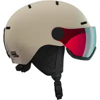 Salomon - Casque de ski/snowboard - Orka Visor Rainy Day - Taglia Bambino 49-53 cm - Beige