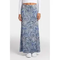 Guess Marciano GUESS Alanis Midi Skirt Floral Paisley Blue Taglia: 40 | Minigonne Outlet | Donna | Blu