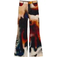 Desigual , Pantalone stampato lungo, Donna, Viscosa, Nero, XS