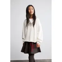 Desigual , felpa stampata con catena, Bambini, Cotone, Bianco, 5/6