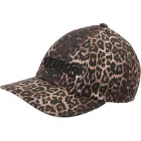 GUESS per donna. AW5613COT01 Cappello da baseball in gabardine stampato marrone (OSFA), Casual, Cotone