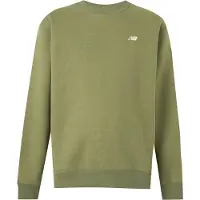 New Balance Sport Essentials Fleece Crew Maglione Uomo (XL, olivia)