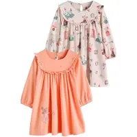 Next Camicia da notte 'Mouse' beige / arancione / rosa
