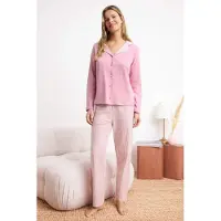 Trendyol Pigiama rosa chiaro / bianco