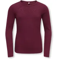ONLY GIRLS Maglietta 'KOGLUCKY' rosso vino