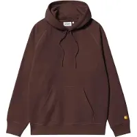Carhartt WIP - Comoda felpa con cappuccio - Hooded Chase Sweat Palisander Gold per Uomo in Cotone - Taglia S - Marrone