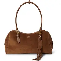 Ralph Lauren bauletto marcy grande in camoscio tobacco