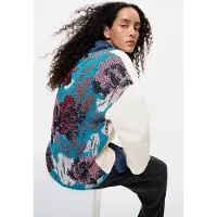 Desigual , felpa con schiena ricamata, Donna, Cotone, Bianco, L