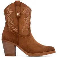 Xti per donna. 14610501-CAMEL Stivaletti 146105 marrone chiaro (41), Beige, 5 a 8cm, Cerniera, Casual