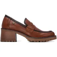 Xti per donna. 14608403-CAMEL Mocassini 146084 marrone chiaro (37), 5 a 8cm, Nessuno, Casual, Classico