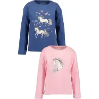 Blue Seven Maglietta zappiro / rosa / argento / bianco
