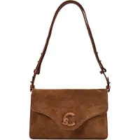 Coccinelle C-Me Borsa a spalla Vera Pelle 26 cm marrone