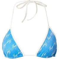 HUGO Top per bikini 'MONOGRAM' blu / bianco