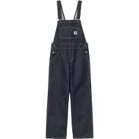 Carhartt WIP - Salopette dal taglio ampio - W' Bib Overall Straight Denim Blue Rinsed per Donne in Cotone - Taglia S