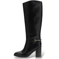 GUESS per donna. FLFGRILEA11 Stivali in Pelle Grendi nero (38), 3 a 5cm, Cerniera, Casual, Classico