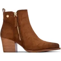 Xti per donna. 14610302-CAMEL Stivaletti 146103 marrone chiaro (37), Beige, 5 a 8cm, Cerniera, Casual