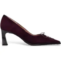 Hispanitas per donna. HI264951 Scarpe in pelle Paris bordeaux (41), 3 a 5cm, Nessuno, Da sera, Granata