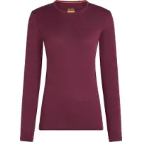 Icebreaker - Intimo in lana merino - W Merino 200 Oasis LS Crewe Dk Berry per Donne - Taglia S - Viola