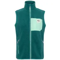 Kari Traa Women's Rothe Vest Gilet in pile Donna (L, turchese/blu)