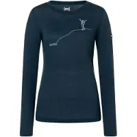 Super.natural Women's Bergglück L/S Maglia a manica lunga Donna (S, blu)