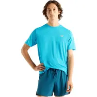 New Balance Athletics Run S/S Maglia da corsa Uomo (M, turchese)