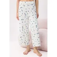 Trendyol Pantaloncini da pigiama navy / blu chiaro / verde erba / bianco