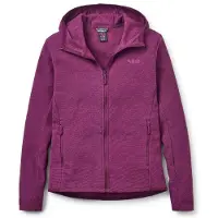 Rab Women's Stavel Hoody Giacca in pile Donna (44, lilla)