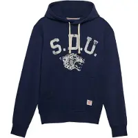 Superdry per uomo. M2014562A Felpa con cappuccio Essential blu marino (XL), Casual, Cotone, Navy