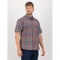 Deproc Camicia 'Outdoorhemd Copper Herren Kurzarmhemd kariert große Größen' marrone