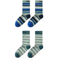 Reima Kid's Parit Stripe Socks Calze merino Bambini (22-25, variopinto)