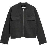 Armedangels Women's Cotton-Wool Bomber Knit Jacket Giacca tempo libero Donna (XL, nero)
