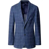 Hackett London per uomo. HM4400233 Giacca Cott Mel blu (46/32), Casual, Cotone, Classico