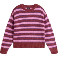 Vans - Maglione girocollo - Rollins Stripe Sweater Poppy Ember Purplelcrce per Donne - Taglia M - rosso