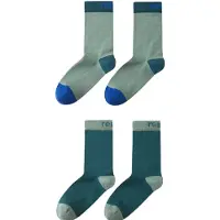 Reima Kid's Parit Socks Calze merino Bambini (19-21, blu/turchese)